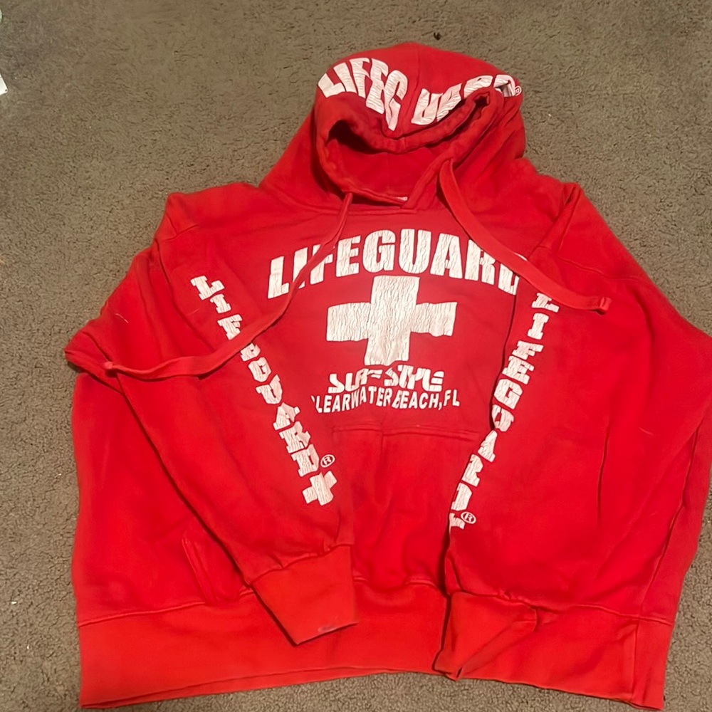 lifeguard hoodie from clearwater florida